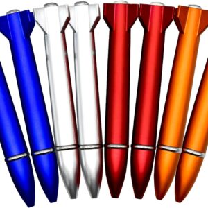 12PCS Mini Rocket Pens Unique Twist Ballpoint Pen For Kids School