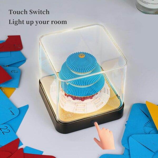 2024 Desk Calendar 3D Memo Pad with Light Temple of Heaven