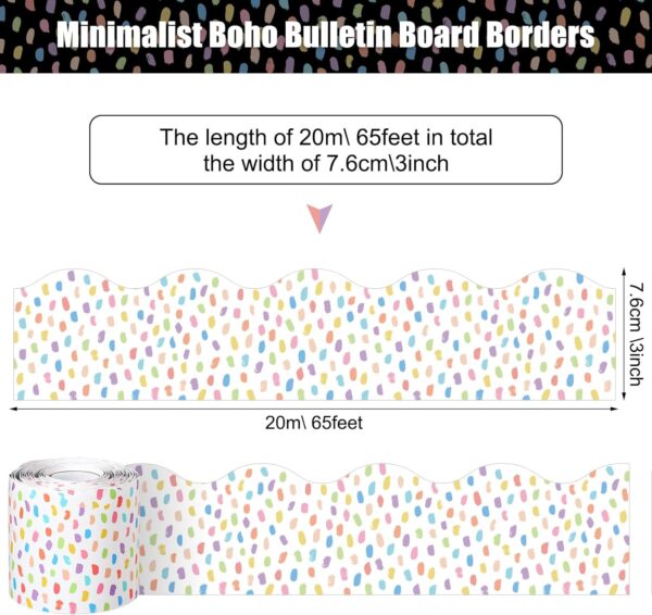65 Feet Bulletin Board Dots Decorative Trim Borders