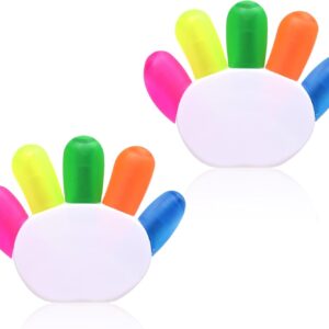 2pcs Finger Shape Highlighter Fluorescent Watercolor Pens
