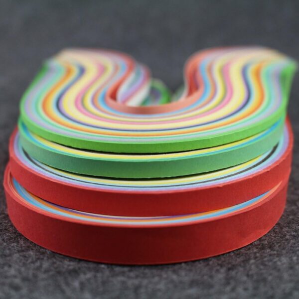 1040PCS Paper Quilling Strips Set 26 Colors (3/5/7/10mmx39cm,4 Pack)