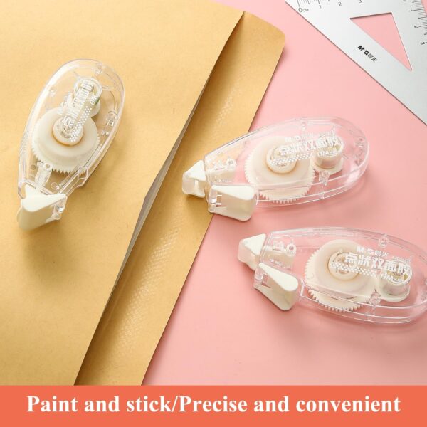 10 Pack Double Sided Glue Scrapbook Tape Roller,80M/262FT