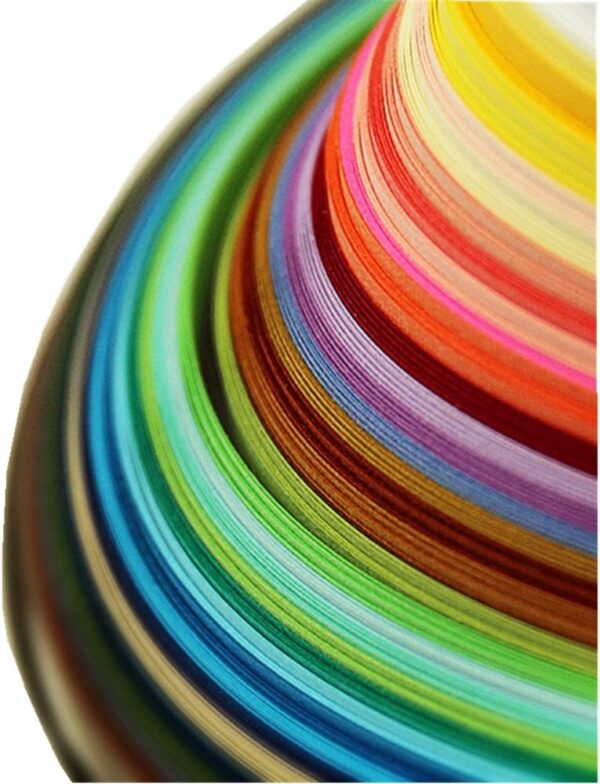 1040PCS Paper Quilling Strips Set 26 Colors (3/5/7/10mmx39cm,4 Pack)