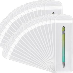 100PCS Transparent Packaging Bags Resealable Zipper Pen Jewelry Pouch