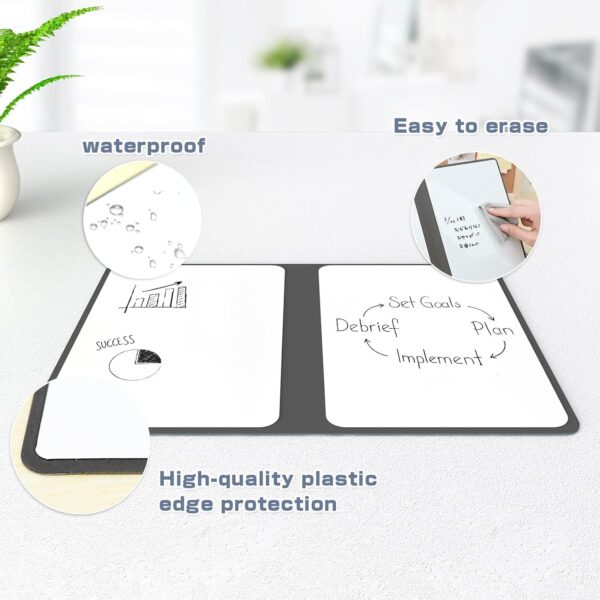 Portable Dry Erase Whiteboard Notebook with 3 Color Markers
