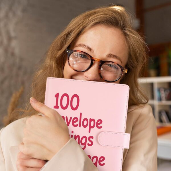 100 Day Challenge A5 Money Saving Budget Binder Pink