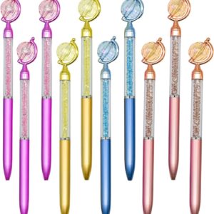 24PCS Novelty Globe Tellurion Shape Crystal Twistable Ballpoint Pens