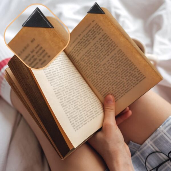 12Pcs Leather Corner Bookmarks for Women Book Lovers Gift Bible