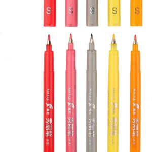 MAIKE Felt Tip Brush Calligraphy Pen 5 Colors