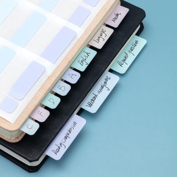 5 Pack Sticky Notes Annotation Tabs 300pcs Index Labels,Morandi Color