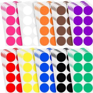 2 Inch Round Color Coding Stickers Circle Dot Labels Self-Adhesive