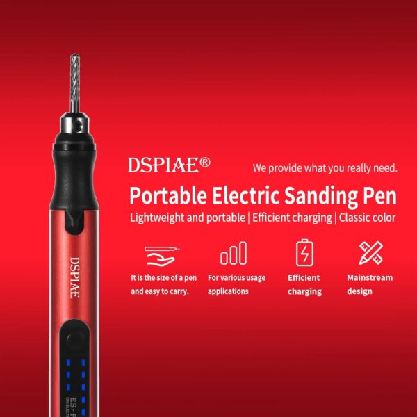 USB Charge Portable Electric Micro Sanding Pen For Hobby Model Craft