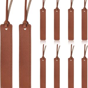 Handmade Genuine Leather Bookmarks 10 Pack