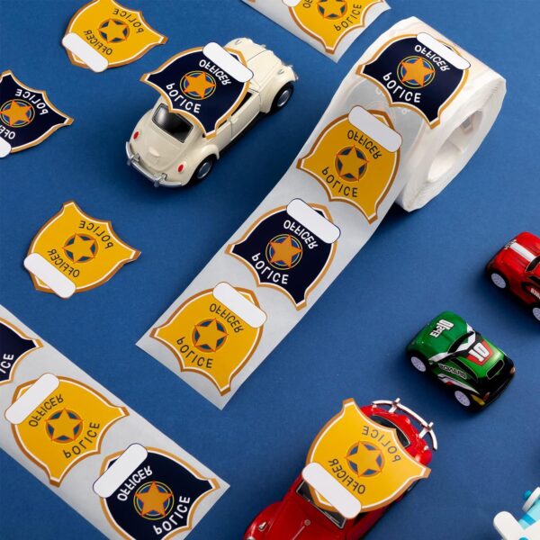 600 Pieces Police Stickers for Kids Police Birthday Party Supplies