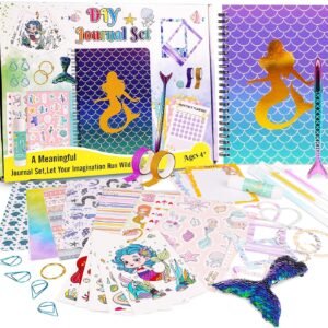 DIY Scrapbook Journal Kit for Girls Diary 6-14 Years Mermaid