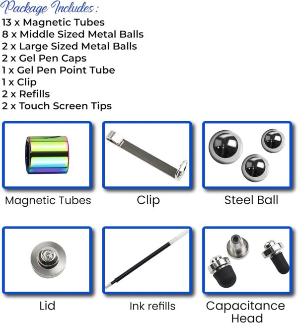 Magnetic Metal Fidget Pen-Deformable(Multicolor)