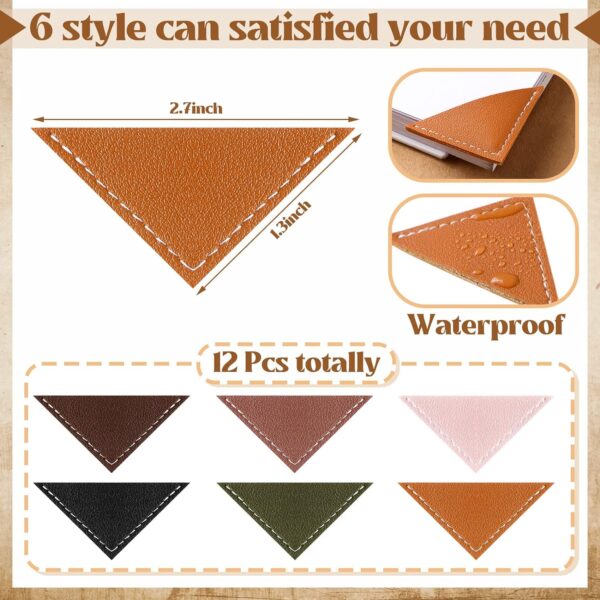 12Pcs Leather Corner Bookmarks for Women Book Lovers Gift Bible