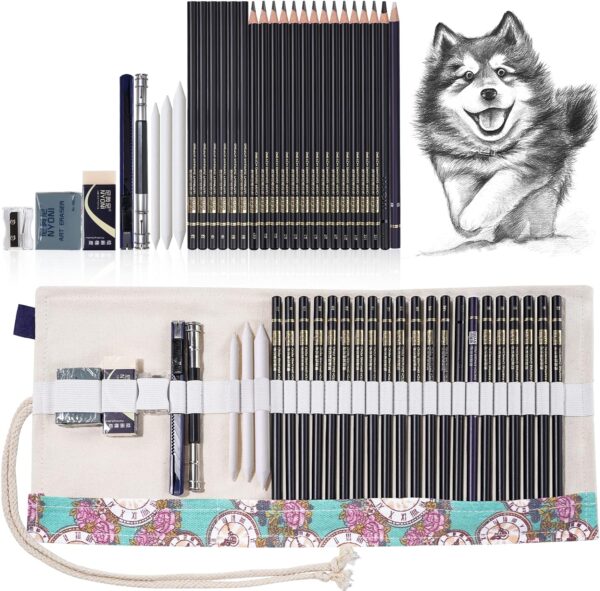 30pcs Professional Art Drawing Sketching Pencils