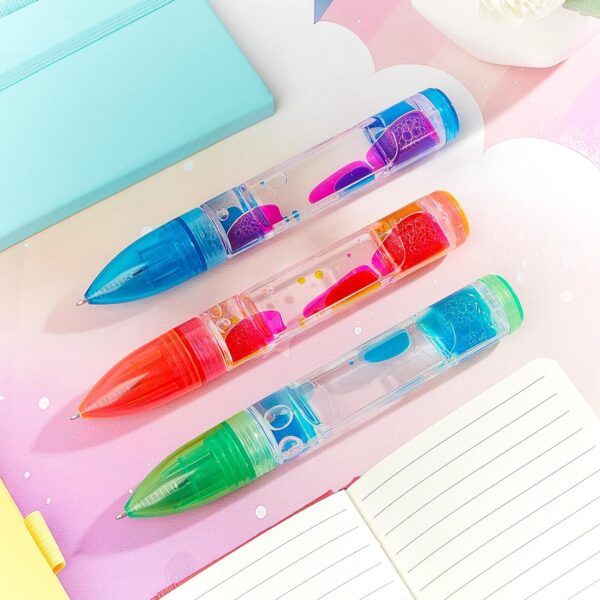 3Pcs Liquid Motion Bubbler Fidget Pens