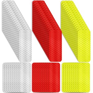 60PCS Warning Safety Reflective Tape Stickers 3x8cm