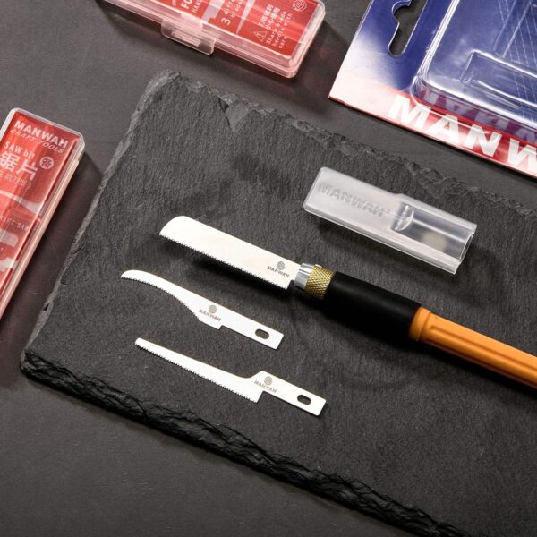 Mini Hand Saw Model Tools with 9Pcs Craft Blades
