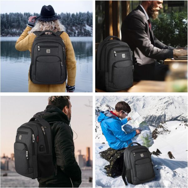 Bruno Cavalli Laptop Backpack with USB Charging Port Fit 15.6 inch Notebook