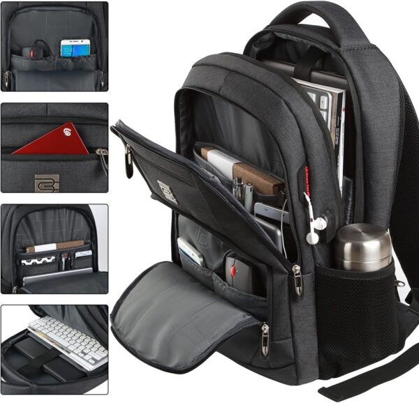 Bruno Cavalli Laptop Backpack with USB Charging Port Fit 15.6 inch Notebook