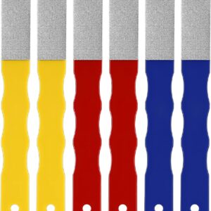 6Pcs Diamond Sharpening Hones Set Color Coded 220/400/600 Grit Stone