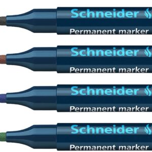 Schneider Maxx 130 Permanent Marker,1-3mm,4 Colors