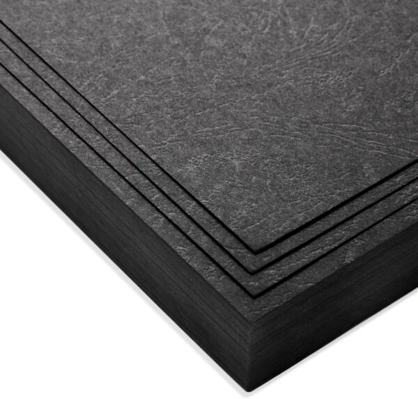 100 Pack Black 13 Mil Presentation Binding Covers and Backs (8.5x11 in)