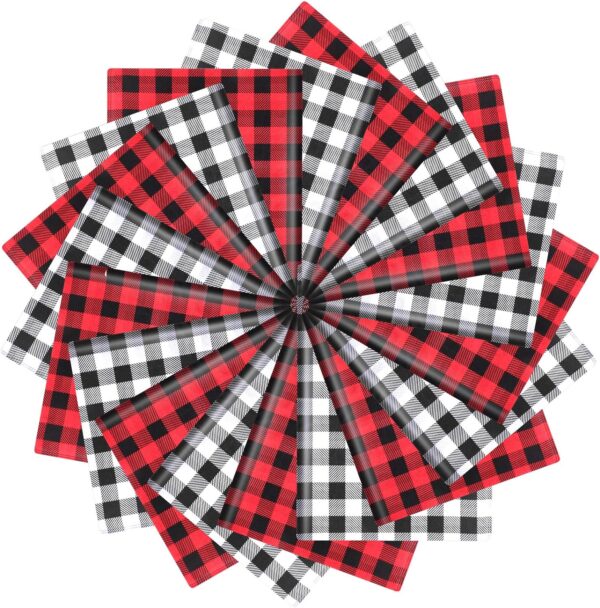 100Pcs Christmas Tissue Paper DIY Wrapping Paper Red Black