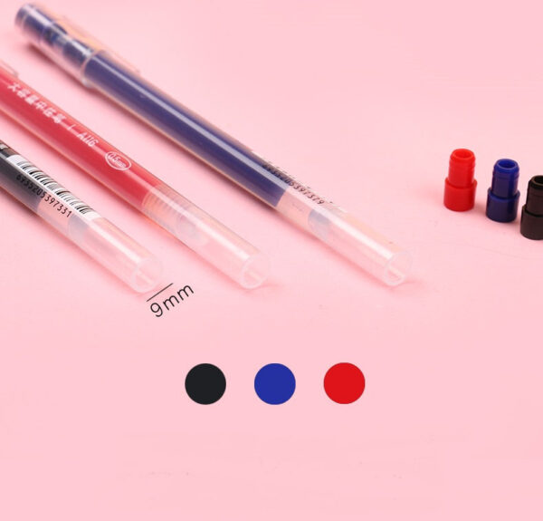DELI A116 Large Capacity Gel Pen Needle Tip 0.5mm Fine Point 12 Pack