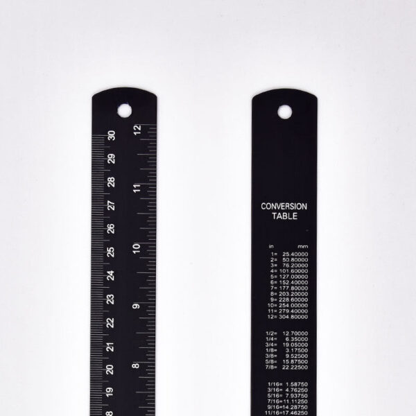 Aluminum Metal Ruler 12 inch with Metric and Imperial Measurement 2 Pack - Image 4