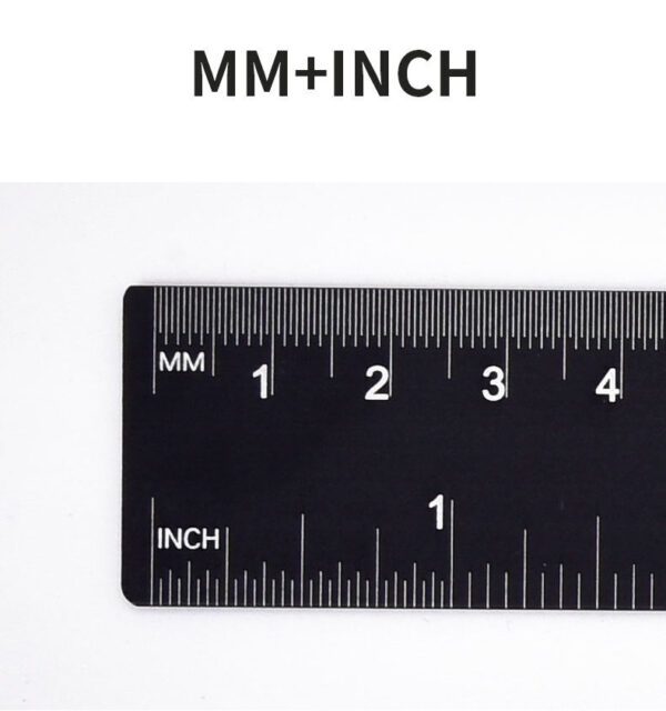 Aluminum Metal Ruler 12 inch with Metric and Imperial Measurement 2 Pack - Image 5