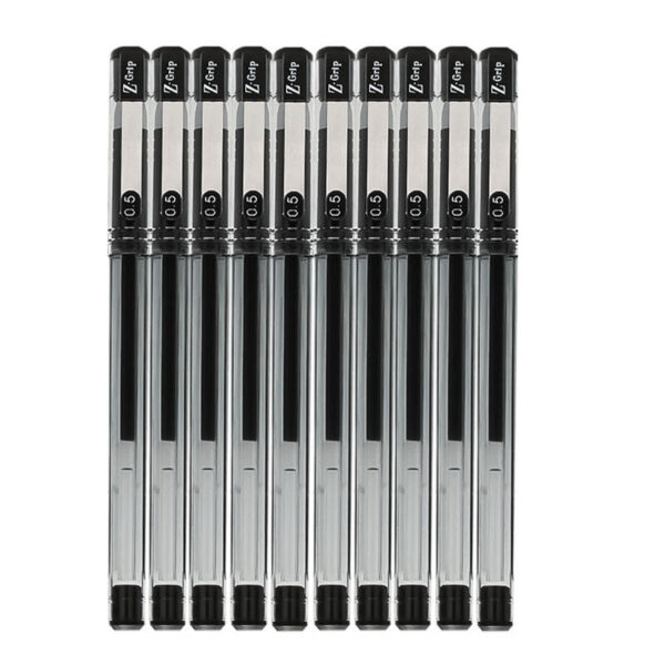 Zebra Z-Grip Stick Gel Ink Rollerball Pen,0.5mm,10 Pack