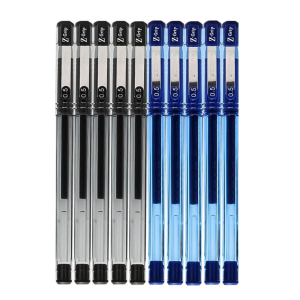 Zebra Z-Grip Stick Gel Ink Rollerball Pen,0.5mm,10 Pack