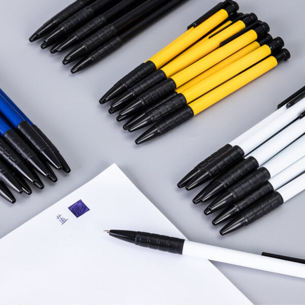 DELI Retractable Ballpoint Pens,Fine Point 0.7mm,Black/Red/Blue Ink,36 Pack
