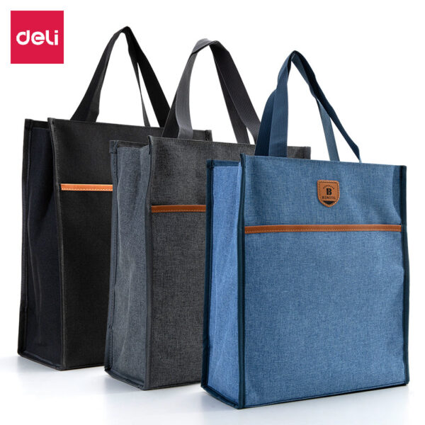 DELI Oxford Fabric Kids Tote Bag with Zipper for School Students