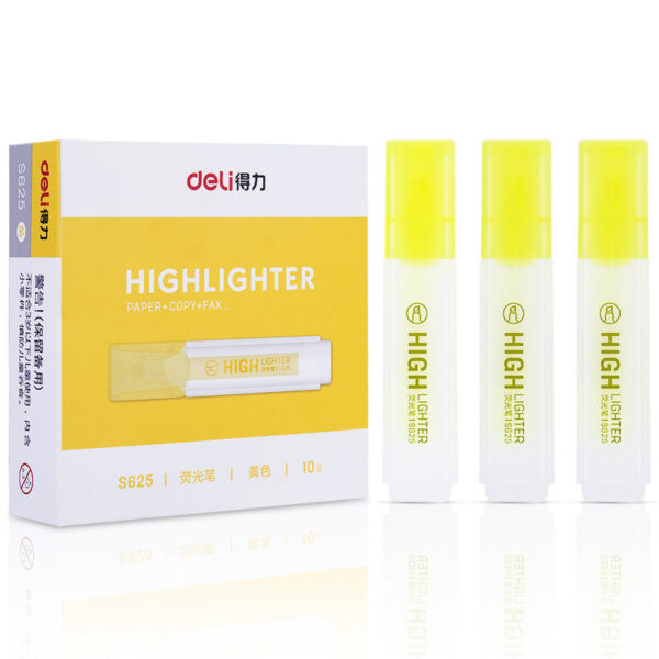 DELI Art Highlighter Pens Jelly Color Chisel Tip 10 Pack