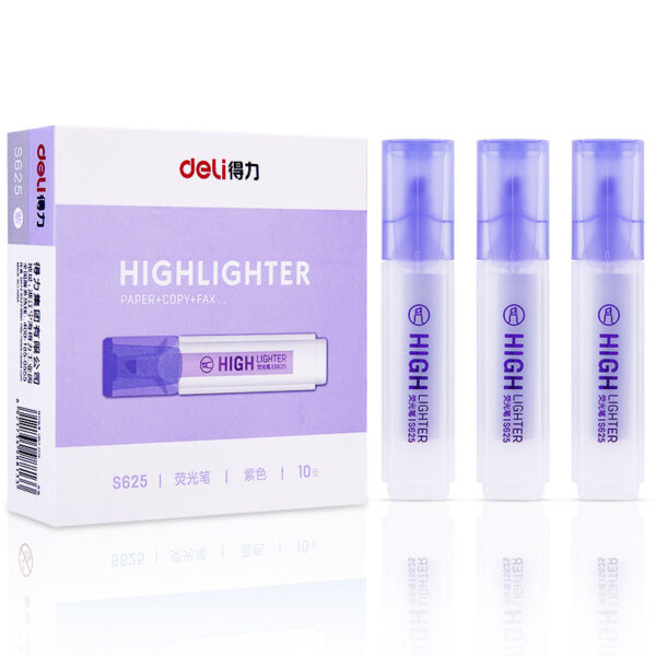 DELI Art Highlighter Pens Jelly Color Chisel Tip 10 Pack