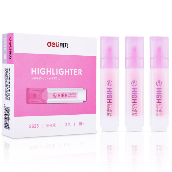 DELI Art Highlighter Pens Jelly Color Chisel Tip 10 Pack