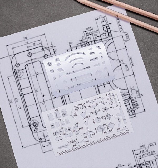 DELI 16PCS Geometry Drawing Set with Pencil Ruler Compass Storage Case