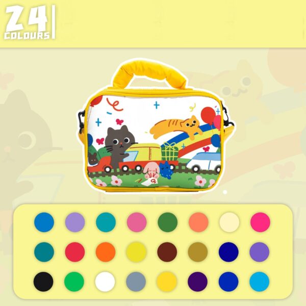 Kids Acrylic Paint Pens Paint Markers Set with 60-Slot Case - Image 3