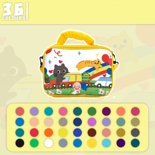Kids Acrylic Paint Pens Paint Markers Set with 60-Slot Case - Image 4
