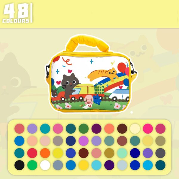Kids Acrylic Paint Pens Paint Markers Set with 60-Slot Case - Image 5