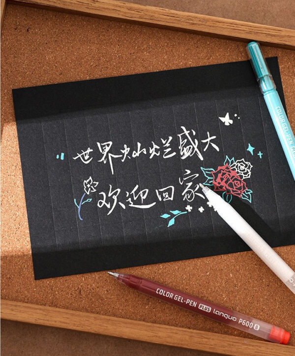 LANGUO P600 Calligraphy Gel Pen,36 Assorted Pens,1.0mm Bold Point - Image 4