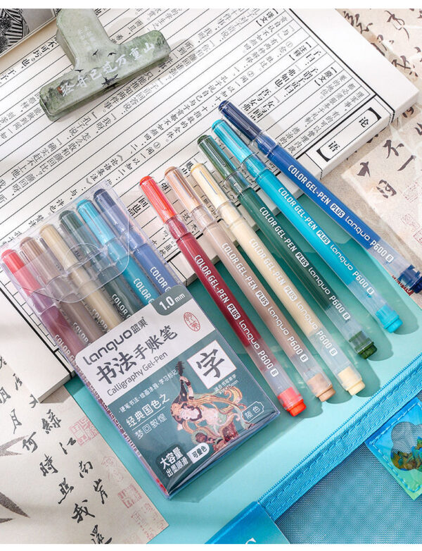 LANGUO P600 Calligraphy Gel Pen,36 Assorted Pens,1.0mm Bold Point - Image 7