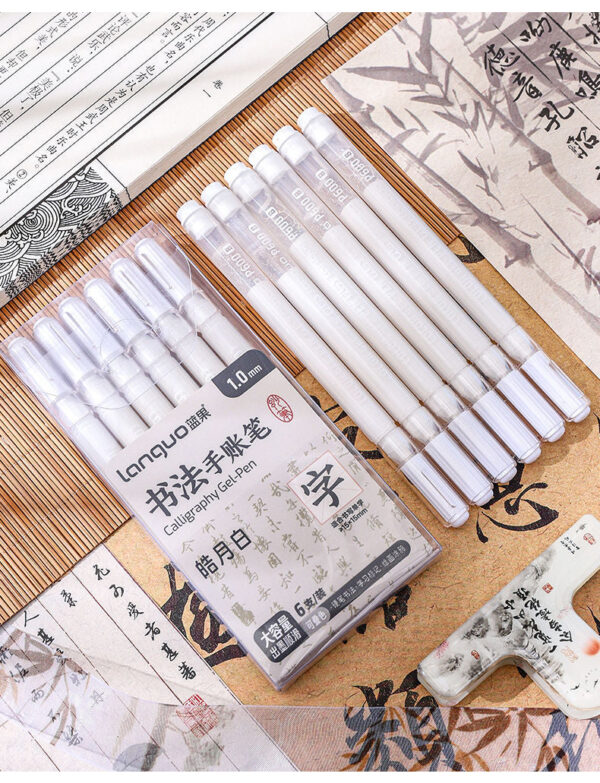 LANGUO P600 Calligraphy Gel Pen,36 Assorted Pens,1.0mm Bold Point - Image 8