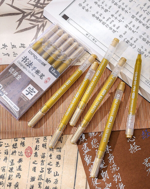 LANGUO P600 Calligraphy Gel Pen,36 Assorted Pens,1.0mm Bold Point - Image 10