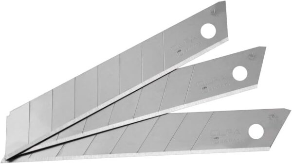 OLFA 18mm Snap Off Replacement Blades,10 Blades (80 segments) LB-10 - Image 2